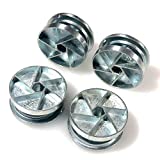 ReplacementScrews Bed Frame Cam Wheel Locks Compatible with IKEA Part 114670 (MALM, SONGESAND, BRIMNES) (Pack of 4)