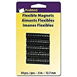 ProMag Flexible Round Magnets, 0.5-Inch, 50-Pack, 457450