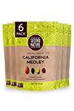 Second Nature California Medley Trail Mix - 12 oz Resealable Snack Pouches (Pack of 6) - Certified Gluten-Free Snack, Nut Trail Mix to Satisfy Hunger