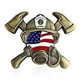 United States Firefighter Prayer Challenge Coin Fire Respirator Shaped