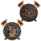 Firefighter Challenge Coin Thin Red Line Fire Department Coin