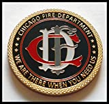 Chicago Fire Department Firefighter Colorized Challenge Art Coin
