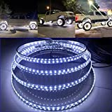 Hundalights 15.5 288LEDs Brightest White Wheel Rim Lights Solid White Light Up for Truck VEHICAL Offroad Switch Control 14 Flash Patterns IP68 Waterproof