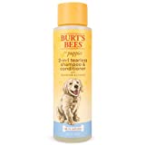 Burt's Bees for Puppies Natural Tearless 2 in 1 Shampoo and Conditioner | Made with Buttermilk and Linseed Oil | Best Tearless Puppy Shampoo for Gentle Skin and Coat | Made in USA, 16 Oz