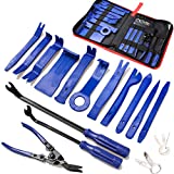 19Pcs Trim Removal Tool,Car Panel Door Audio Trim Removal Tool Kit, Auto Clip Pliers Fastener Remover Pry Tool Set with Storage Bag