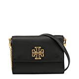 Tory Burch 67296-001 Black Britten Chain Leather Women's Wallet, Small