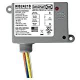 Functional Devices RIB2421B Power Relay, 20 Amp SPDT, 24 Vac/dc/120 Vac/208-277 Vac Coil, NEMA 1 Housing