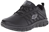 Skechers for Work Women's Sure Track Erath Athletic Lace Work Boot, Black, 8 M US