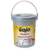 GOJO Hand and Surface Scrubbing Towels, Fresh Citrus Scent, 72 Count Heavy Duty Scrubbing Towels Canister (Pack of 1) - 6396-06