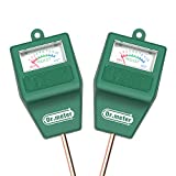 Soil Moisture Meter, 2 Packs Soil Test Kit for Garden Lawn Farm Indoor & Outdoor Use - Dr.meter Soil Tester Hygrometer Sensor for Plant Care - Plant Water Meter-No Battery Needed, Gardening Gifts