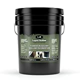 Liquid Rubber Concrete Foundation and Basement Sealant - Indoor & Outdoor Waterproof Coating, Easy to Apply, Black, 5 Gallon