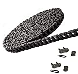 Jeremywell 41 Roller Chain 10 Feet with 2 Connecting Links for Go Karts, Mini Bikes, Scooters, ATV, MTV, Dirt Bike and Other Industrial Machinery