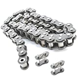 PGN #41 Nickel Plated Roller Chain - 10 Feet + 2 Free Connecting Links - #41NP - Anti-Corrosion Chains for Bycicles, Mini Bikes, Motorcycles, Go-Karts, Home and Industrial Machinery - 239 Links