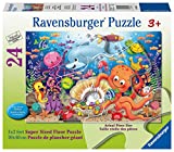 Ravensburger 03041 Fishie's Fortune 24 Piece Giant Floor Puzzle for Kids (Extra-Thick Cardboard, Easy Clean Surface, 24 Pieces, 3′ × 2′, Great Gift for 3, 4, and 5 Year Old Girls and Boys)