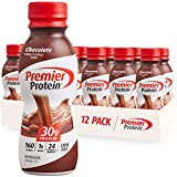 Premier Protein Shake 30g Protein 1g Sugar 24 Vitamins Minerals Nutrients to Support Immune Health For keto diet , Chocolate, 11.5 Fl Oz (Pack of 12), Liquid,Powder, Bottle
