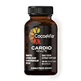 CocoaVia Cardio Health Supplement, 30 Day, 500mg Cocoa Flavanols, Support Heart Health, Boost Nitric Oxide, Blood Circulation, Energy, Vegan, Dark Chocolate, 60 Capsules