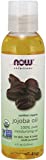 Now Solutions, Organic Jojoba Oil, Moisturizing Multi-Purpose Oil for Face, Hair and Body, 4 Fl Oz