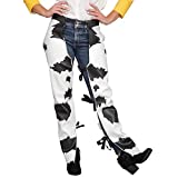 Costume Agent Jessie Cowboy Cowgirl Chaps Halloween & Cosplay Costume Accessory for Adults - White
