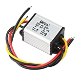 DROK - 90010 Waterproof DC Buck Converter Voltage Regulator 8-22V to 1-15V 5V 12V 3A Adjustable Output Power Supply Transformer