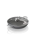 Ninja C30830 Foodi NeverStick Premium 12-Inch Everyday Pan with Glass Lid, Hard-Anodized, Nonstick, Durable & Oven Safe to 500F, Slate Grey