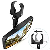 KEMIMOTO UTV Rear View Mirror, SXS UTV Mirror Clear View with 1.65-2 inch 360 Adjustable Low Profile Aluminum Clamp Compatible with Polaris RZR/Pioneer/Talon/Kawasaki KRX/Mule/Can Am X3/ CFMOTO