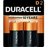 Duracell - CopperTop D Alkaline Batteries - long lasting, all-purpose D battery for household and business - 2 count