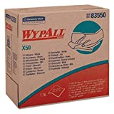 B0040Z9OUI 83550 - Wypall X50 Wipers, 9 1/10 X 12 1/2, White, Pop-up Box of 176/wipes