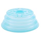 Kichwit Collapsible Silicone Microwave Plate Cover Splatter Guard, Dishwasher Safe & BPA Free, 11