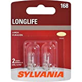 SYLVANIA - 168 Long Life Miniature - Bulb, Ideal for Interior Lighting  Map, Dome, Truck, Cargo and License Plate (Contains 2 Bulbs)