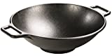 Lodge BOLD 14 Inch Seasoned Cast Iron Wok; Design-Forward Cookware