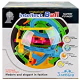 3 otters 3D Puzzle Ball, 138 Obstacles Maze Ball Interactive Maze Game with Education Toy Sphere Game Ball Boy Gifts