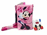 Disney Lanyard with ID Badge Holder Wallet Coin Purse Ticket Key Chain (Minnie Mouse Pink), 5.50" x 3.0"