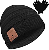 Wireless Beanie Hat,Novelty Headwear Christmas Stocking Stuffer Gifts for Men Women Teen Boy Teen Girl Teenage Black