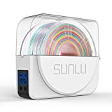 Upgraded Dry Box for 3D Filament Storages, Dehydrator of Filament Dryer Box, SUNLU 3D Filament Enclosure Compatible with 1.75mm, 2.85mm, 3.00mm 3D Filament, Spool Holder (Pearl White)