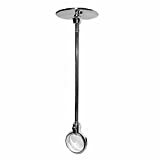 youremodel Shower Curtain Rod Ceiling Support Polished Chrome Choose from 12 to 36 18