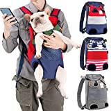 Dog Carrier Backpack - Legs Out Front-Facing Pet Carrier Backpack for Small Medium Large Dogs, Airline Approved Hands-Free Cat Travel Bag for Walking Hiking Bike and Motorcycle