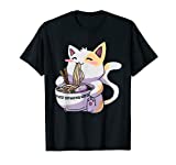 Ramen T-Shirt Cat Tshirt Kawaii Anime Tee Japanese Gift T-Shirt
