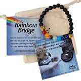 iHeartDogs Dog Memorial Bracelet - Rainbow Bridge 'I Will Love You Forever' Pet Memorial Gifts - Feeds 7 Shelter Dogs in Loving Memory of Your Pup