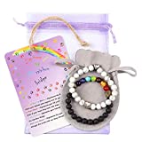 Pet Memorial Gifts Sympathy Gift Bracelets Pet Loss Gifts with Card Rainbow Bridge Pet Memorial Gifts Pet Gifts for Dogs 2PCS