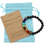 tyoungg Wish Bracelet Pet Memorial Bracelet Pet Sympathy Gift Lava Bead Rainbow Bridge Bracelet