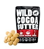 Wild Foods Organic Cocoa Butter Wafers | Raw Plant-Based & Cold-Pressed Cacao Keto Discs | Food Grade & Vegan White Sugar Free Chocolate Chips | 16oz