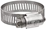 Precision Brand - 35280 B20HS All Stainless Worm Gear Hose Clamp, 3/4" - 1-3/4" (Pack of 10)