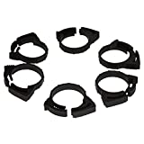 Two Little Fishies ATL5410W 6-Piece Plastic Hose Clamp Set, 3/4-Inch