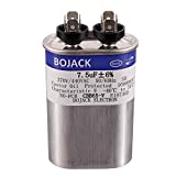 BOJACK 7.5 uF 6% 7.5 MFD 370V/440V CBB65 Oval Run Start Capacitor for AC Motor Run or Fan Start and Cool or Heat Pump Air Conditione