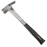 ESTWING AL-PRO Aluminum Framing Hammer - 14 oz Straight Rip Claw with Smooth Face & Shock Reduction Grip - ALBK , Black