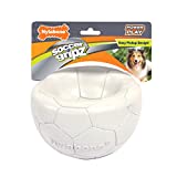 Nylabone Power Play Gripz Dog Soccer Ball Toy with Easy Pickup Design Soccer Medium (1 Count)