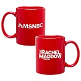 The Rachel Maddow Show Logo Ceramic Mug, Red 11 oz - Official Mug As Seen On MSNBC