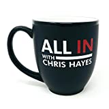 All In with Chris Hayes Logo Ceramic Mug, Black 16 oz - Official Mug As Seen On MSNBC