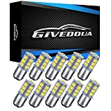 GIVEDOUA 1157 LED Car Bulb , BAY15D 7528 2057 2357 LED Replacement Light Bulbs for 12V RV Car Camper Trailer Brake Lights, Super Bright 5050 18-SMD 6000K White,（10pcs）