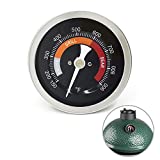 WEMEIKIT Upgraded Thermometer Replacement for Big Green Egg Grills, HD 3.3 Large Dial & Waterproof Temperature Gauge for BGE Accessories, Dome Lid Thermostat Made of Stainless Steel for Long Time Use